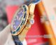 Luxury Copy Rolex Submariner Citizen Blue Diamond Blue Leather Strap Watch 40mm (4)_th.jpg
